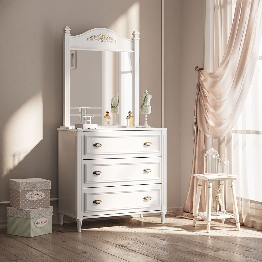 Lady neoclassical MDF clothes drawer
