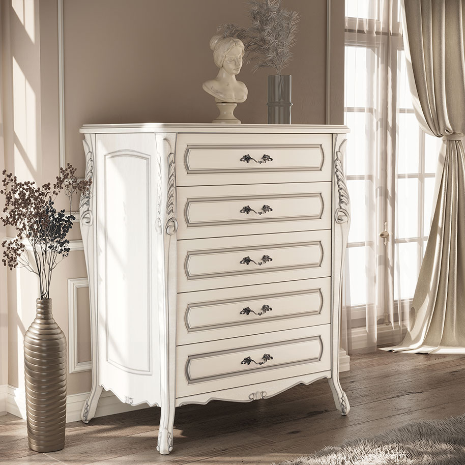 Shaylin classic wooden clothes drawer