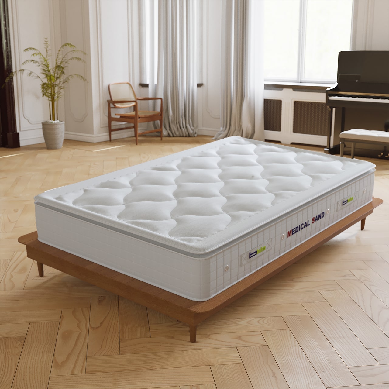 Deluxe single and double balsa medical mattress