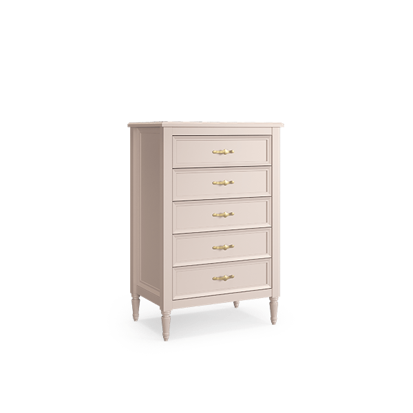 Romantic neoclassical clothes drawer