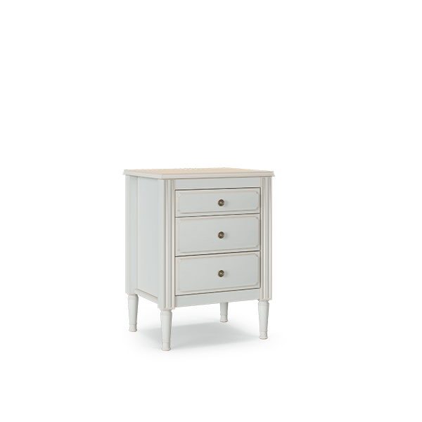 Violet wooden and MDF nightstand