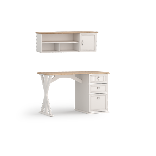 Agrin desk + cabinet above the table