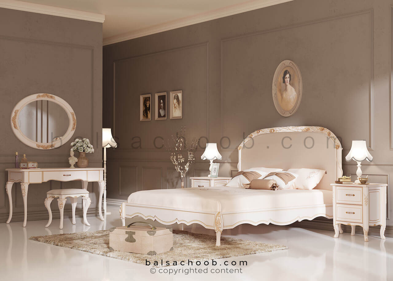 سرویس خواب دو نفره بالسا مدل کاترین
