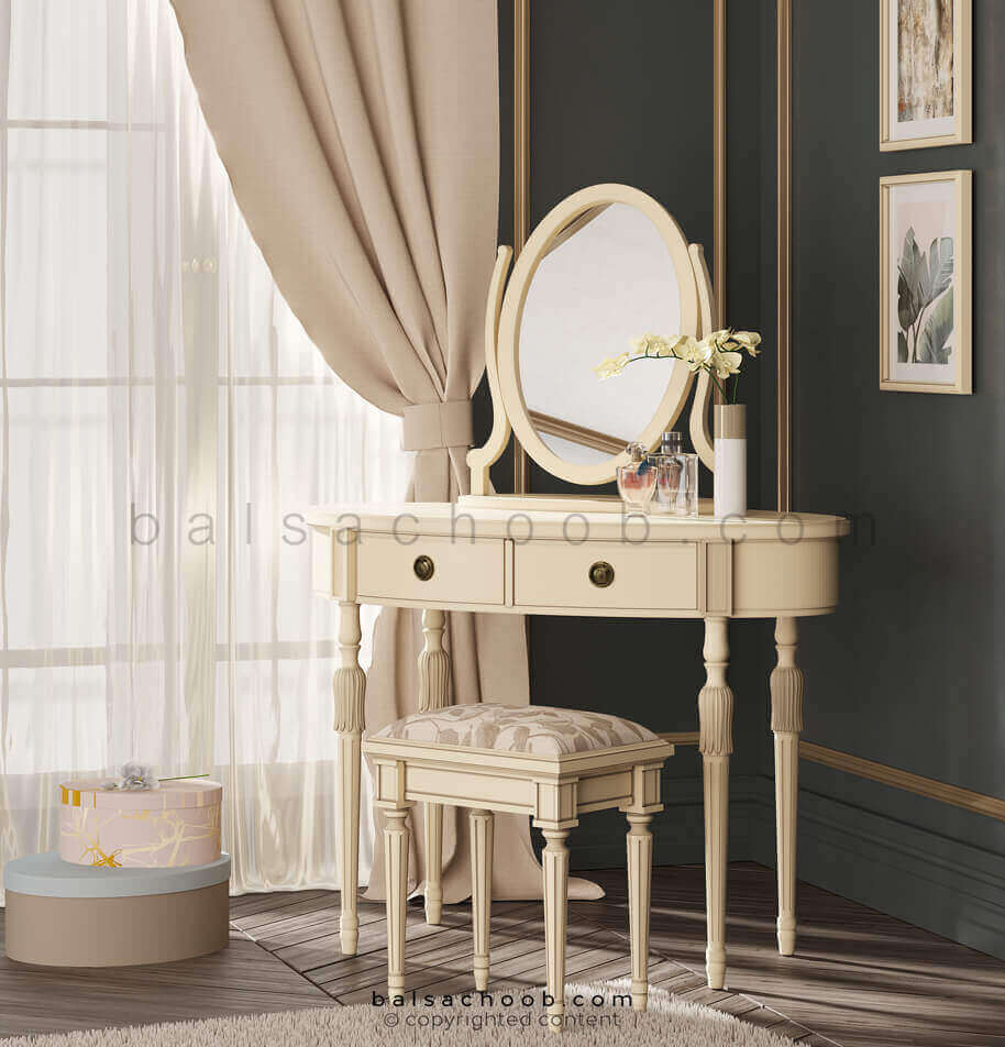 میز آرایش نیمه کلاسیک والریا
