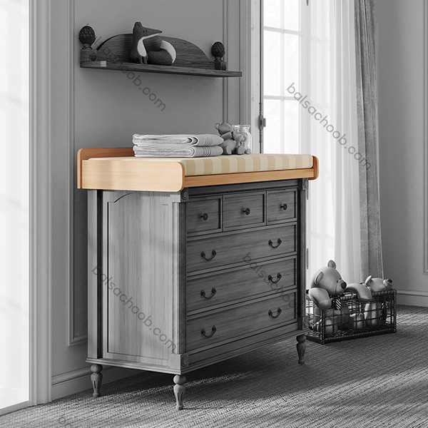 صفحه تعویض بلوط - با بالشتک صفحه تعویض بلوط با بالشتک