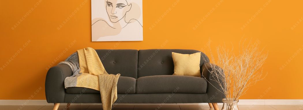 رنگ نارنجی اتاق