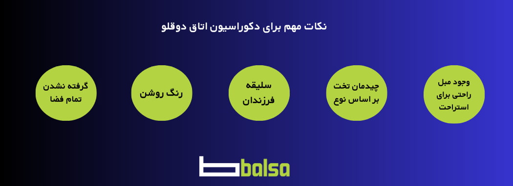 نکات چیدمان و دکوراسیون اتاق خواب دوقولها