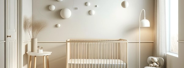 رنگ دکوراسیون مینیمال اتاق نوزاد و کودک