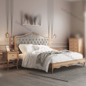 تخت دونفره روکو با پایین تخت کوتاه