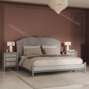 تخت دونفره دیاموند کویین با لمسه بدون پایین تخت
