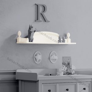 شلف دیواری رمانتیک-کرم