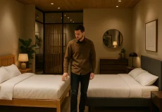 تخت خواب چوب راش بهتره یا MDF؟ مزایا و معایب هر کدام