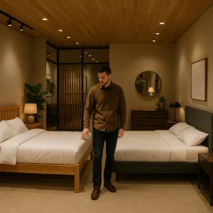 تخت خواب چوب راش بهتره یا MDF؟ مزایا و معایب هر کدام